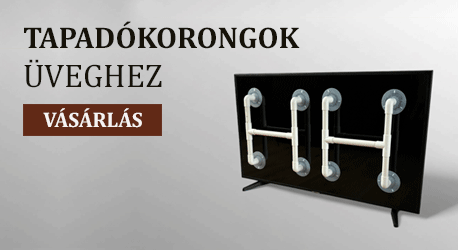 Tapadókorongok üveghez és TV képernyőhöz