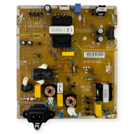 EAX67865701 (1.5) LG 43LK6100PLB használt alkatrész