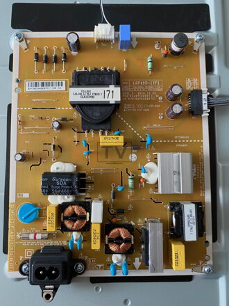 EAX67108001 (1.5) LG 49LJ624V használt alkatrész