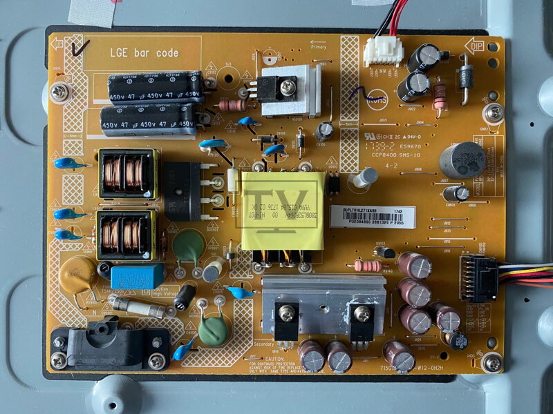 715G7801-P01-W12-0H2H LG 32LJ502U használt alkatrészek